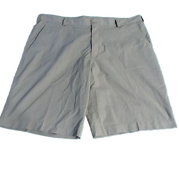 Mens Nike Dri-Fit Khaki Beige Pin Stripped Golf Shorts Casual Size 38 Inseam 11" - Picture 2 of 6